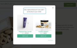 Custom messages displayed on product pages for products with a Special Offer.